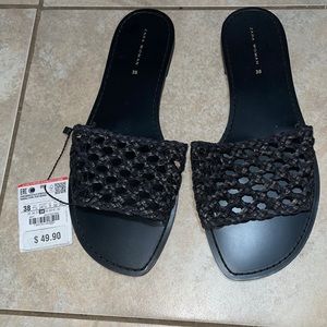 Zara black sandals